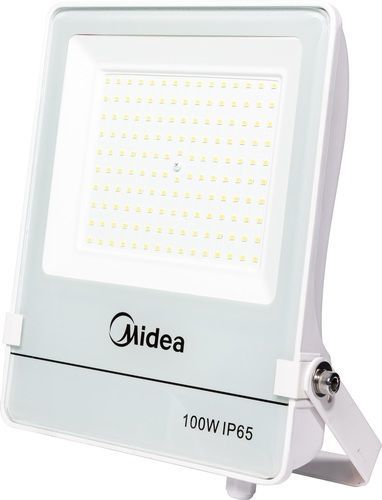 פנס הצפה 100LM/W MIDEA 100W גוף לבן/אור חם 3000K   Midea Lighting