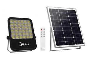 פנס הצפה סולארי לד MIDEA 300W CCT+שלט 3000K4000K6500K   Midea Lighting