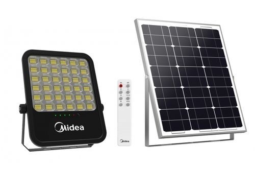 פנס הצפה סולארי לד MIDEA 100W CCT+שלט 3000K4000K6500K   Midea Lighting