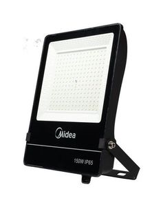 פנס הצפה 100LM/W MIDEA 150W גוף שחור/אור חם 3000K   Midea Lighting