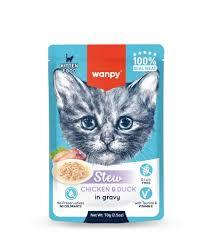 וונפי חתול גור פאוץ עוף וברווז ברוטב 70 גרם