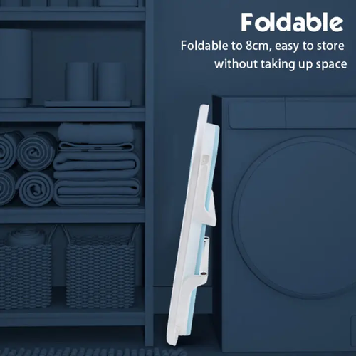 אמבטיה מתקפלת לתינוק עם מד טמפרטורה ומונע החלקה - ורוד