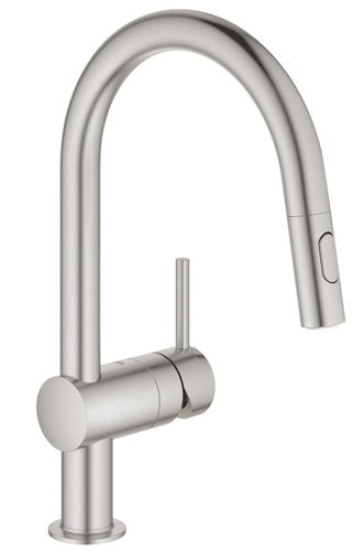 ברז מטבח נשלף גרואה מינטה 32321DC2 מוברש