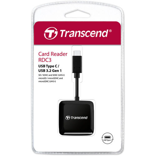 קורא כרטיסים לסמארטפון Transcend RDC3 Type C