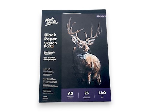 בלוק רישום Mont Marte Black Paper – נייר שחור A5