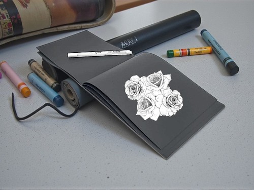 בלוק רישום Mont Marte Black Paper – נייר שחור A5