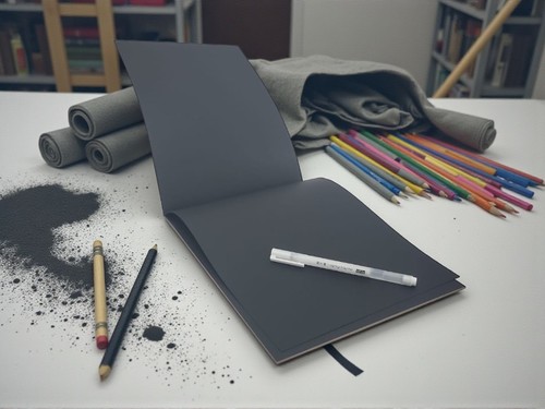 בלוק רישום Mont Marte Black Paper – נייר שחור A4
