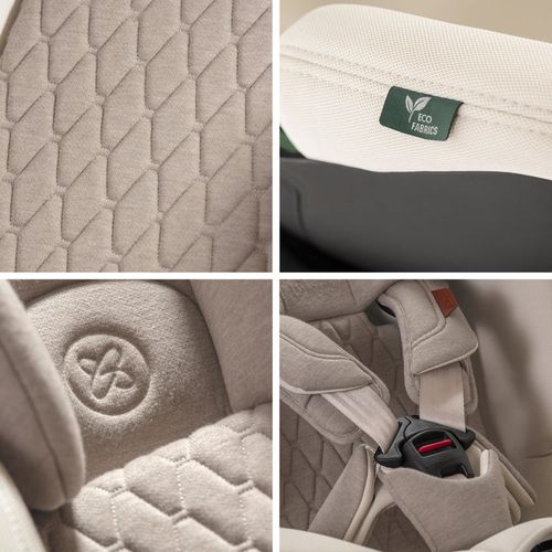 כסא בטיחות מסתובב משולב בוסטר Motion 2 All Size 360 - בז' Almond