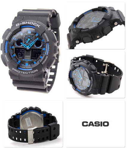 שעון ג'י-שוק ספורטיבי לחייליםGA100-1A1 של G SHOCK