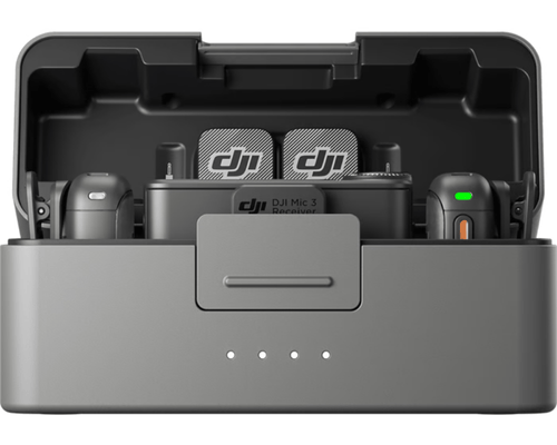 מיקרופון דש אלחוטי עם שני משדרים DJI Mic 3