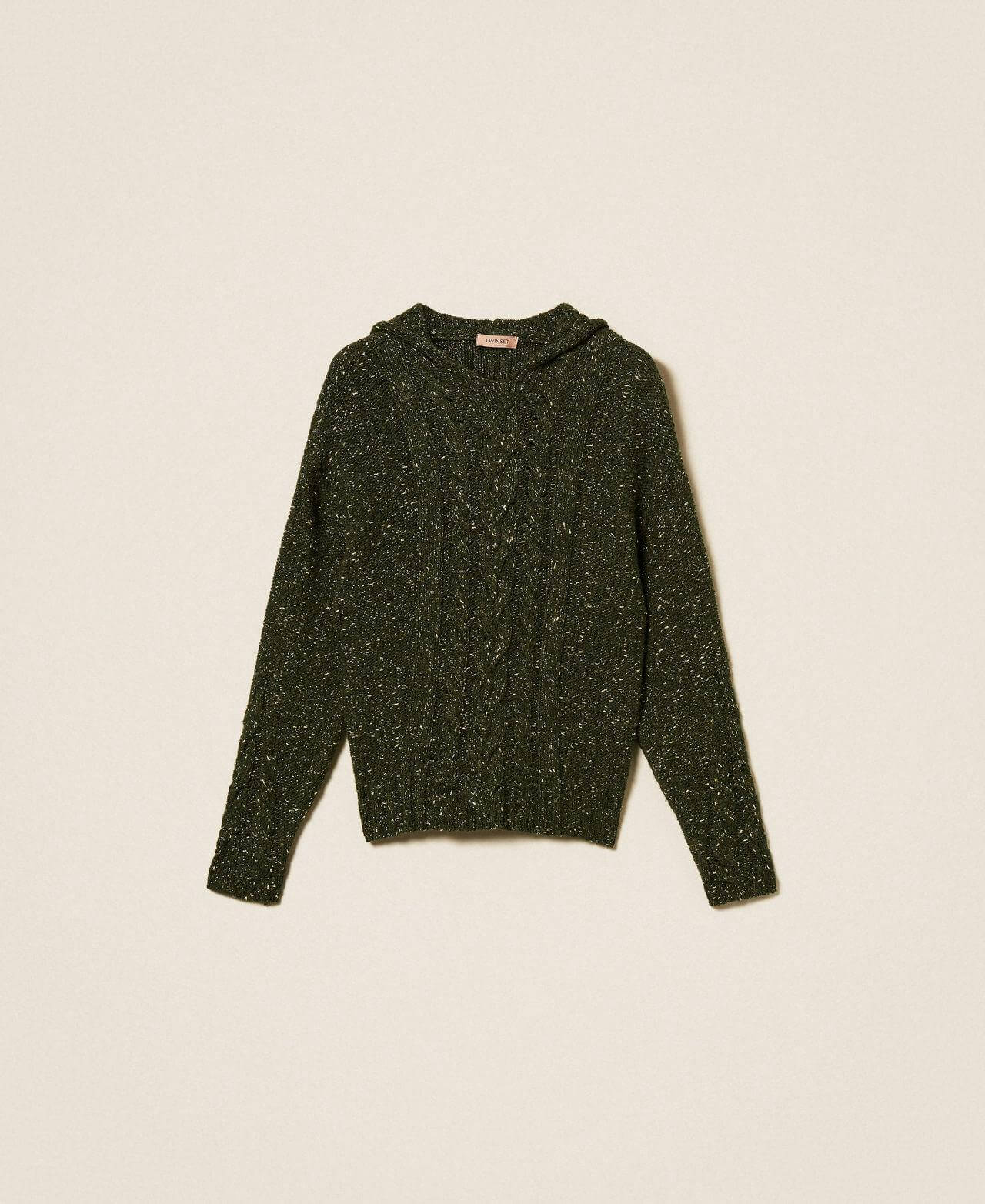 Wool blend jumper with lurex