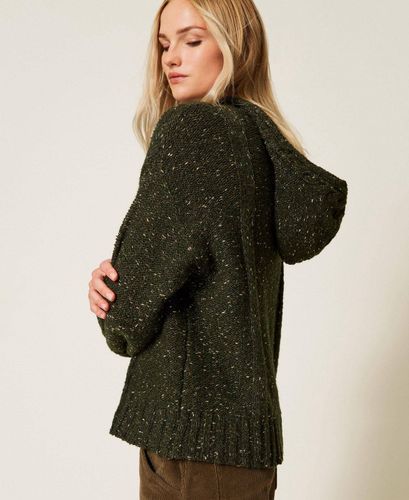 Wool blend jumper with lurex