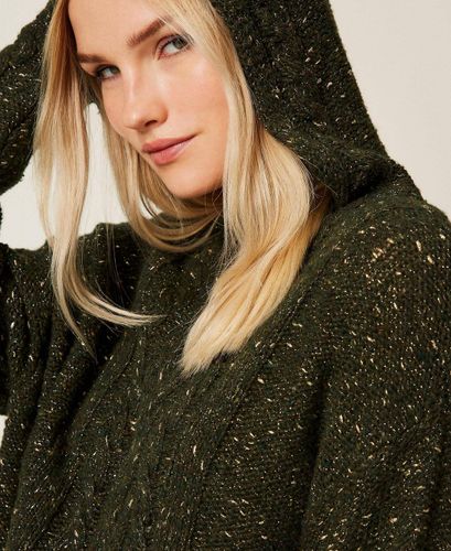 Wool blend jumper with lurex