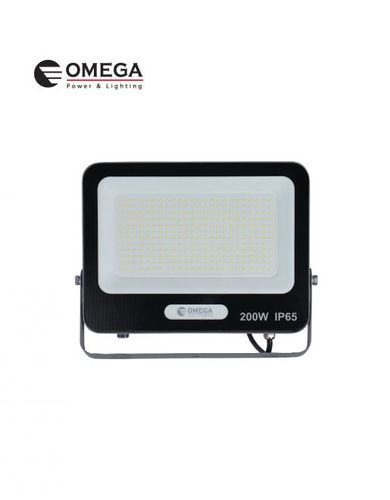 פנס הצפה מעוצב 200W אור יום שחור OMEGA STRIKE