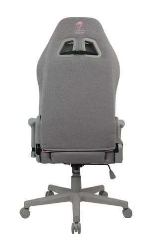 כיסא גיימינג  בציפוי בד נושם Dragon Cyber GAMING CHAIR בצבע אפור/ורוד