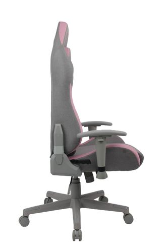 כיסא גיימינג  בציפוי בד נושם Dragon Cyber GAMING CHAIR בצבע אפור/ורוד