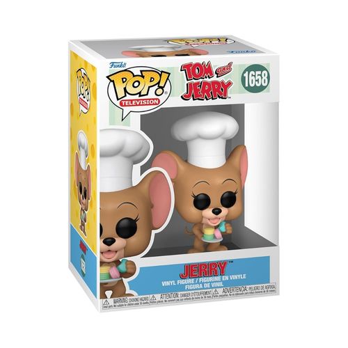 פופ טום וג'רי - בובת ג'רי עם מקרונים - Funko Pop TV Tom and Jerry Doll Jerry #1658