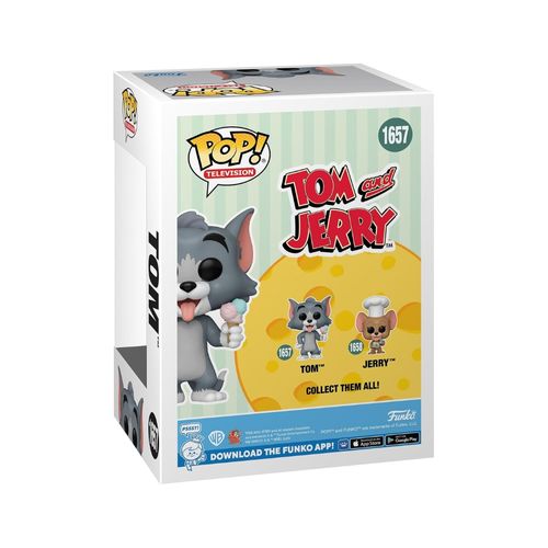 פופ טום וג'רי - בובת טום אוחז גלידה - Funko Pop TV Tom and Jerry Tom #1657