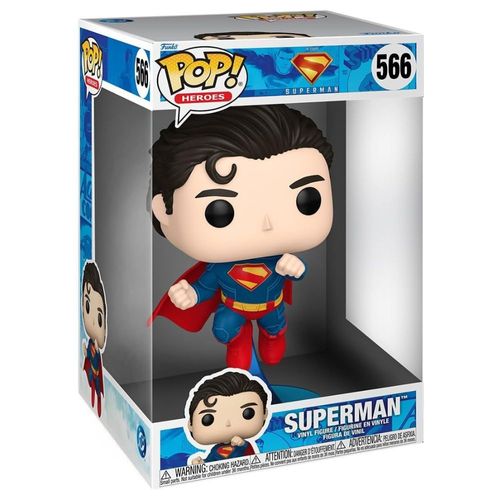 פופ ג'מבו 10 אינץ' די סי - בובת סופרמן מעופף - Funko Pop Jumbo Superman 2025 Superman #566