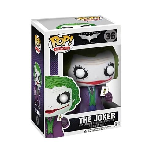 פופ באטמן הג'וקר -  Funko POP The Joker Dark Knight Heath Ledger Batman #36