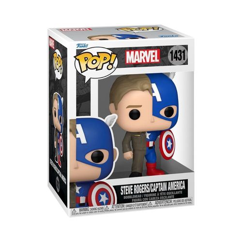 פופ מארוול - בובת סטיב רוג'יר קפטן אמריקה - POP MARVEL STEVE ROGER CAPTAIN AMERICA #1431