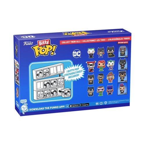 פופ מיניאטורי די סי 4 דמויות - BITTY POP! DC COMICS 4-PACK SERIES 1