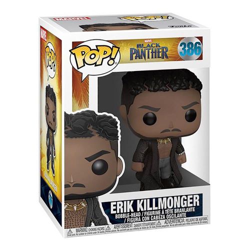 בובת פופ הפנתר השחור אריק קילמונגר - POP MARVEL BLACK PANTHER ERIK KILLMONGER 386