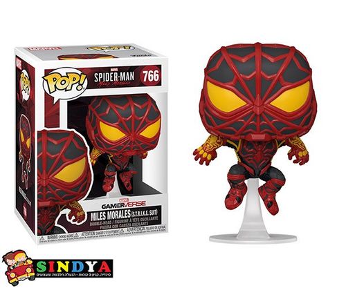 פופ מיילס מוראלס ספיידרמן חליפת תקיפה - POP MILES MORALES SPIDERMAN STRIKE SUIT 766
