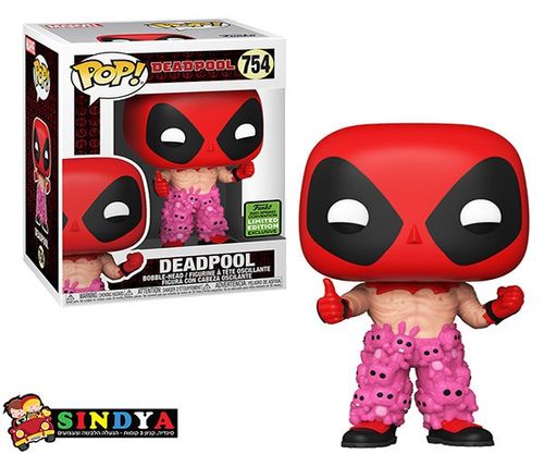 פופ דדפול עם מכנסי דובי - 754 DEADPOOL WITH TEDDY BEAR PANTS