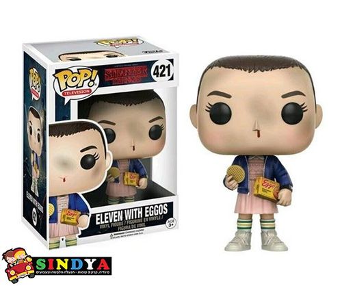 פופ דברים מוזרים אילבן עם וופלים -POP STRANGER THINGS  ELEVEN  WITH EGGOS 421