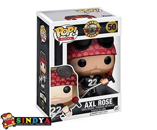 פופ רובים ' n ' ורדים אקסל רוז - POP GUNS*N*ROSES AXL ROSE 50