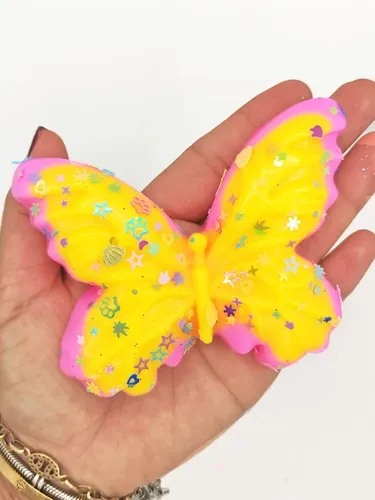 סקוושי בצורת פרפר (מגוון צבעים)