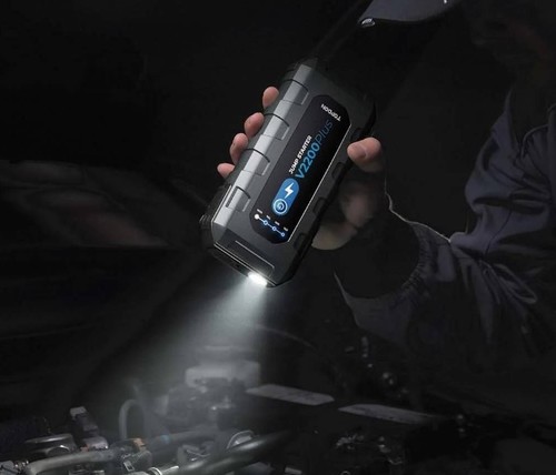 בוסטר התנעה לרכב עם סוללת גיבוי ופנס Topdon V2200Plus