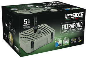 פילטר פנימי לבריכה 7W Sicce 1500 Filtra Pond