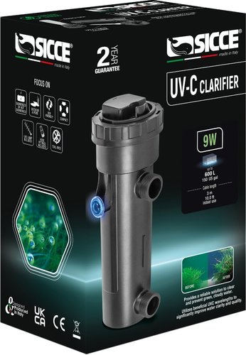מכשיר פילטר UV-C Clarifier Sterilizier 13 SICCE