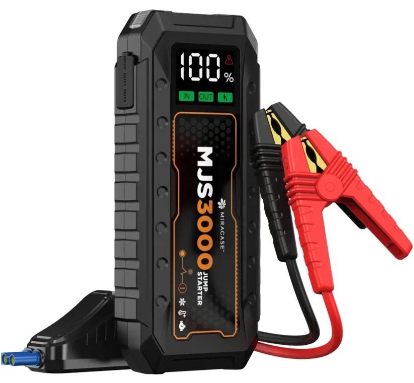 בוסטר התנעה לרכב עם פנס Miracase MJSPD60W