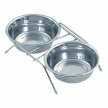 סטנד שני כלי אוכל נירוסטה 13 ס