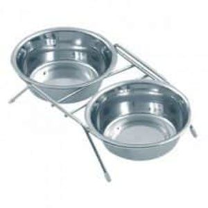 סטנד שני כלי אוכל נירוסטה 16.5ס"מ/ 0.75 ליטר