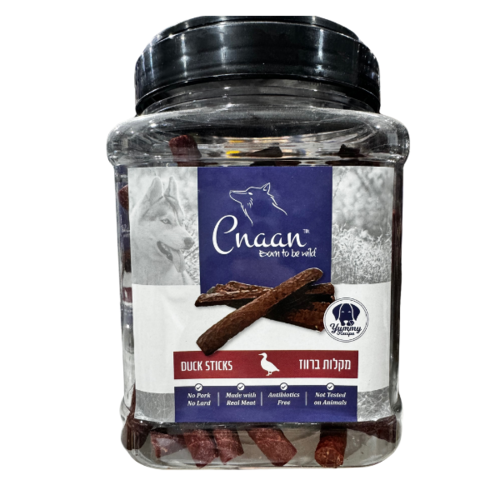 חטיף כנען צנצנת מקלות ברווז 400 גרם