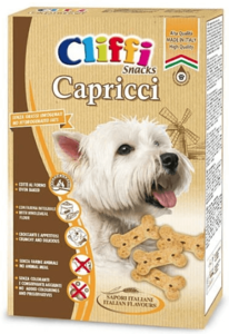 מארז ביסקוויט פריך קפריצי לכלב קטן קליפי 400 גרם