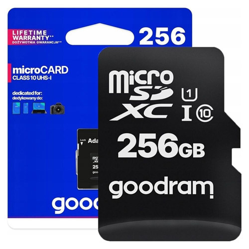 GoodRam Micro SDHC 256gb U1 CLASS 10