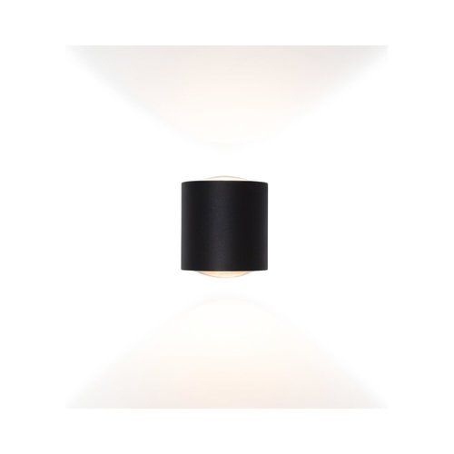 מנורת קיר שחורה BILUX UP&DOWN 2X2.5W IP54 אור חם Nisko 
