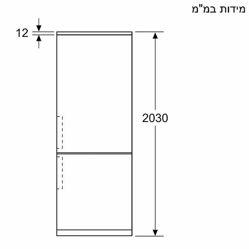 מקרר מקפיא תחתון SIEMENS סימנס דגם KG39NSBBF