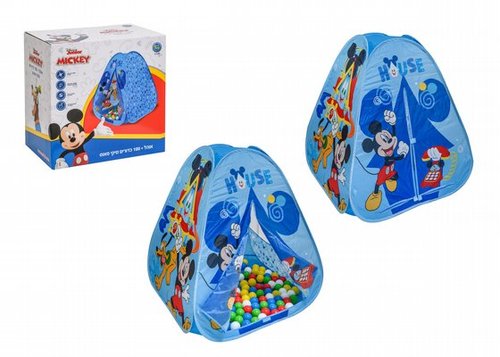 אוהל מיקי מאוס + 100 כדורים – Disney Junior Mickey 