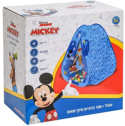 אוהל מיקי מאוס + 100 כדורים – Disney Junior Mickey 
