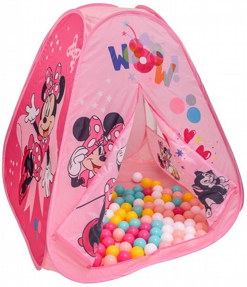 אוהל מיני מאוס + 100 כדורים – Disney Junior Minnie 