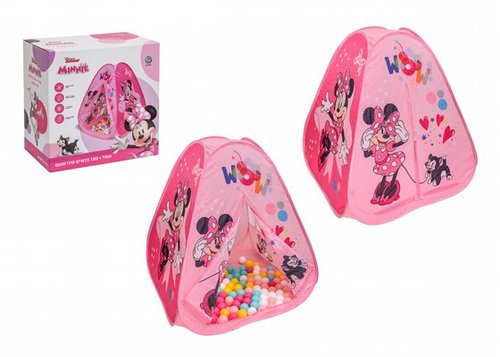 אוהל מיני מאוס + 100 כדורים – Disney Junior Minnie 