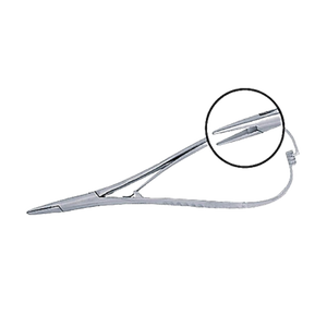כלי מטיו מחזיק מחט 14 ס״מ,מקור אקסטרה פיין OrthoPremium Mathieu Needle Holder 14 cm. Extra fine Beak T/C