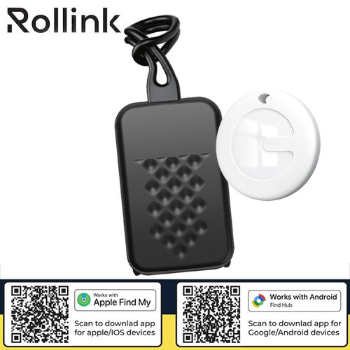 Rolltag תג מזוודה עם תג איתור חכם שתואם גם ל-iOS וגם ל-Android