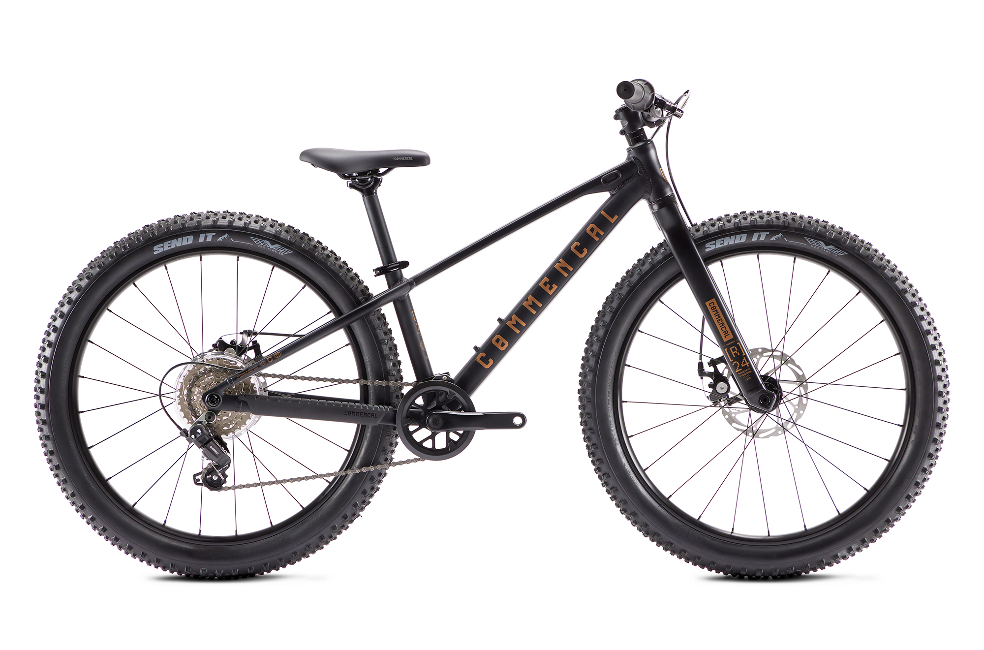אופני זנב קשיח לילדים קומנסל שחור - COMMENCAL RAMONES 24